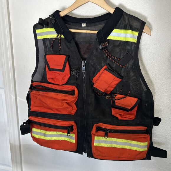 Mil-Spec Motorcycle Riding Safety Vest US Military HI VIS Orange XL - Picture 7 of 12